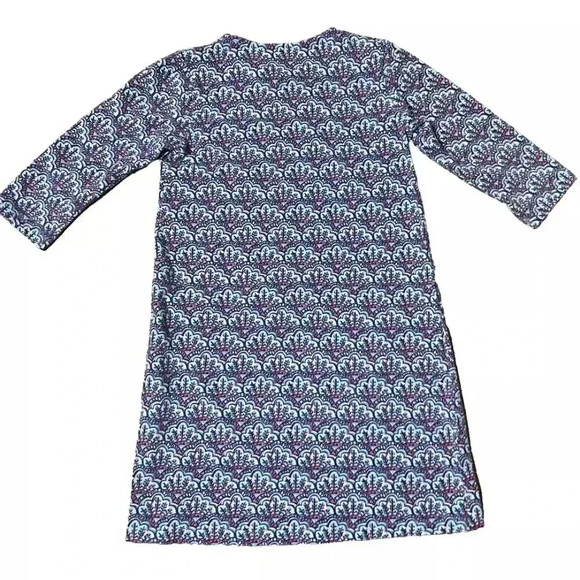 Vineyard Vines Scallop Shells Knit Cotton 3/4 Sleeves Girls Dress - Large (14) - Picture 2 of 4